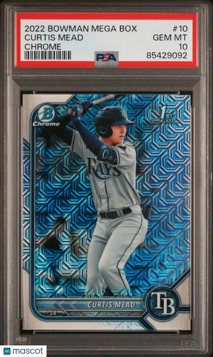 2022 Bowman Mega Box Chrome Curtis Mead #10 PSA 10
