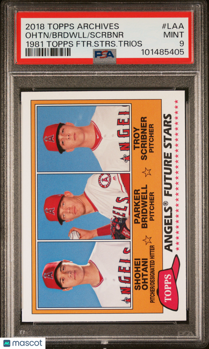 2018 Topps Archives Shohei Ohtani Future Stars #LAA PSA 9