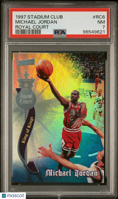 1997 Stadium Club Royal Court Michael Jordan #RC6 PSA 7