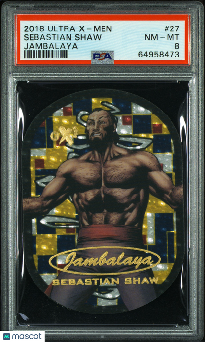 2018 Ultra X-Men Jambalaya Sebastian Shaw #27 PSA 8