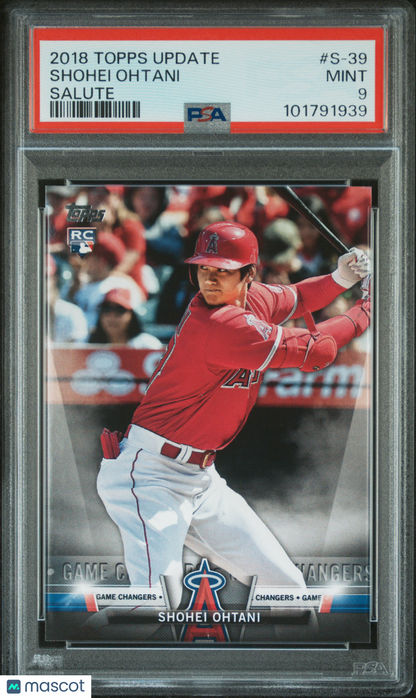 2018 Topps Update Salute Shohei Ohtani #S-39 PSA 9