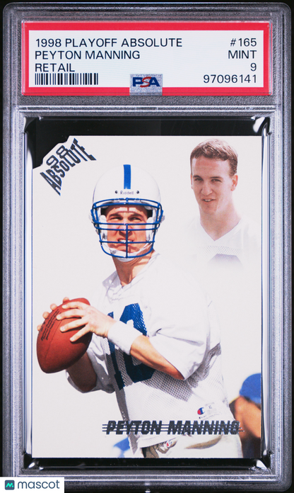 1998 Playoff Absolute Retail Peyton Manning #165 PSA 9