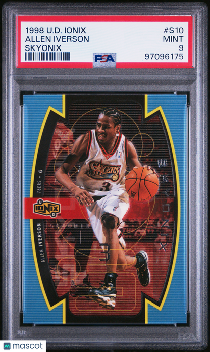 1998 Upper Deck Ionix Skyonix Allen Iverson #S10 PSA 9