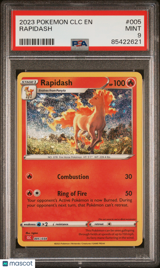 2023 Pokemon Classic CLC Rapidash #005 PSA 9