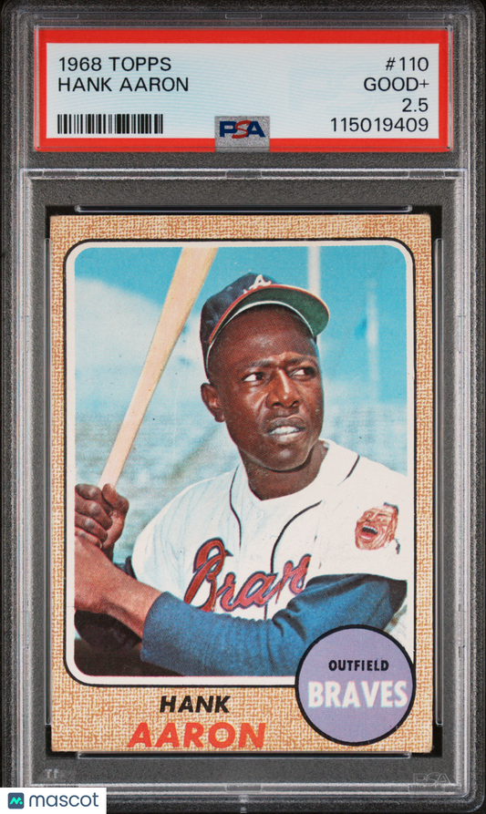1968 Topps Hank Aaron #110 PSA 2.5