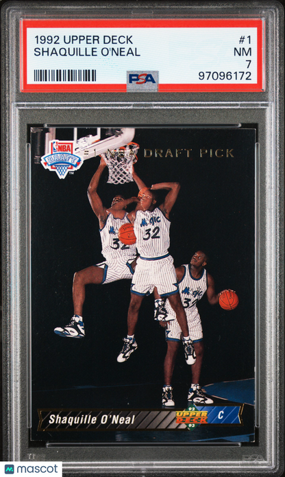 1992 Upper Deck Shaquille O'Neal #1 PSA 7
