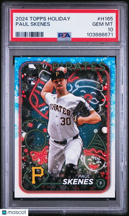 2024 Topps Holiday Paul Skenes #H165 PSA 10