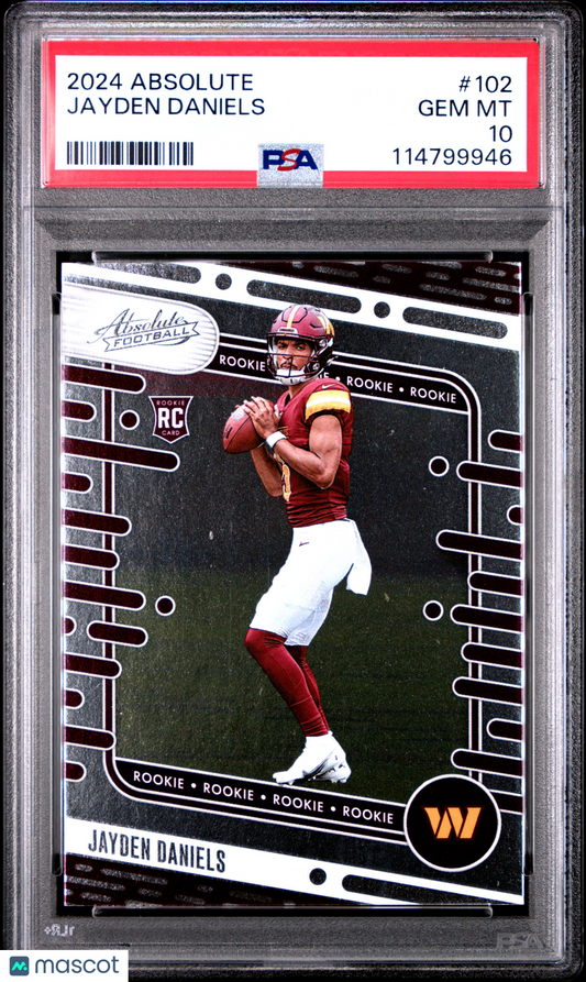 2024 Panini Absolute Jayden Daniels #102 PSA 10