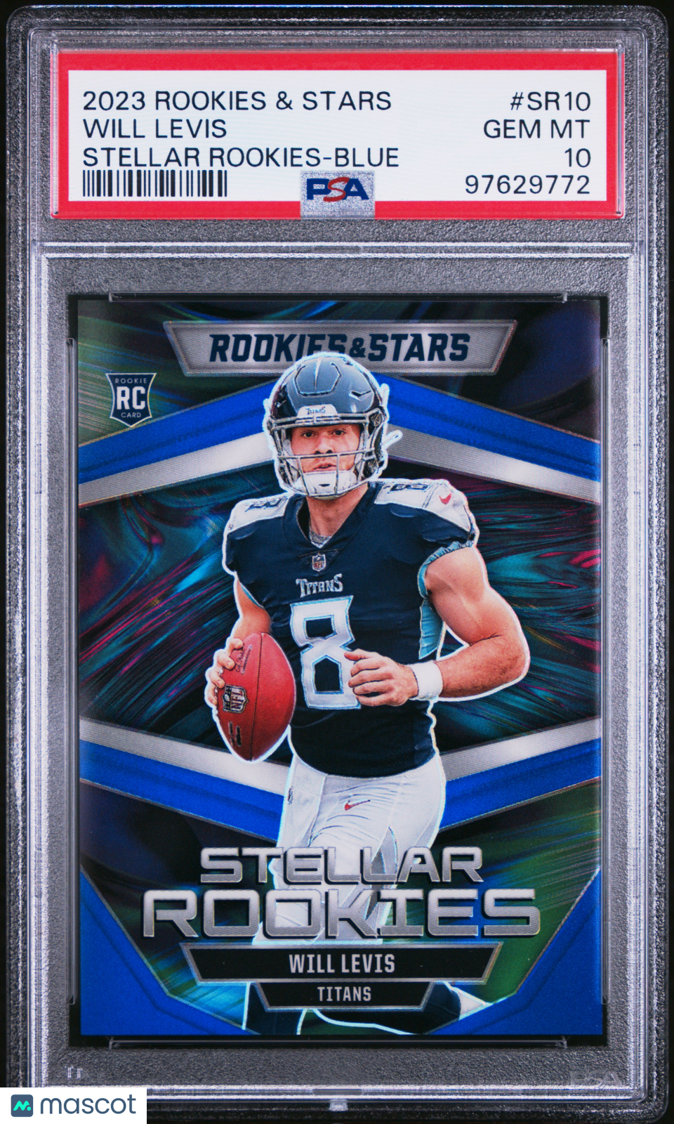 2023 Panini Rookies & Stars Stellar Rookies Will Levis Blue #SR10 PSA 10 /50