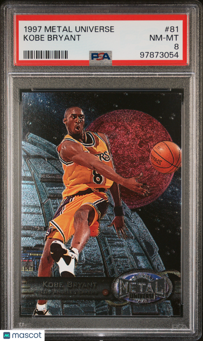 1997 Metal Universe Kobe Bryant #81 PSA 8