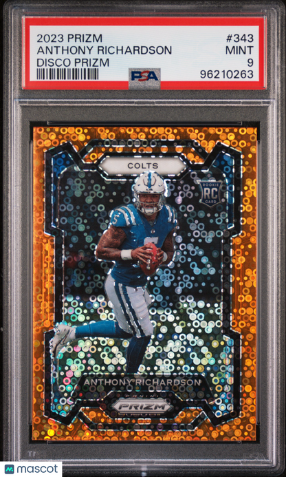 2023 Panini Prizm Anthony Richardson Disco #343 PSA 9