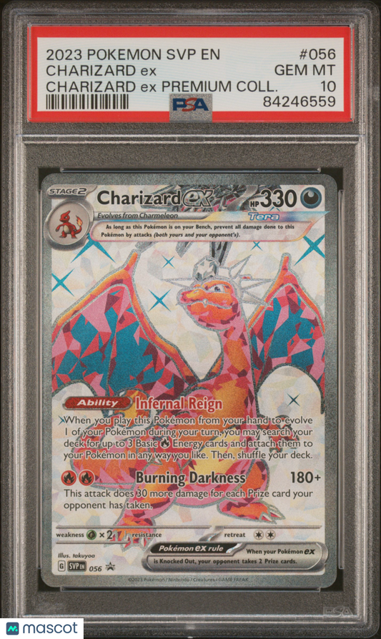 2023 Pokemon Black Star Promo Charizard EX #056 PSA 10
