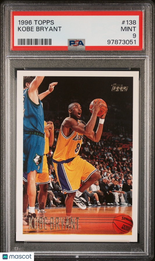 1996 Topps Kobe Bryant #138 PSA 9