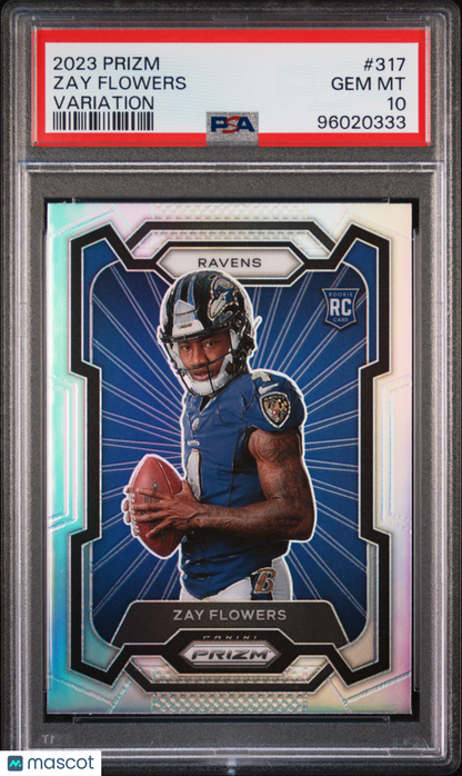 2023 Panini Prizm Zay Flowers Variation #317 PSA 10