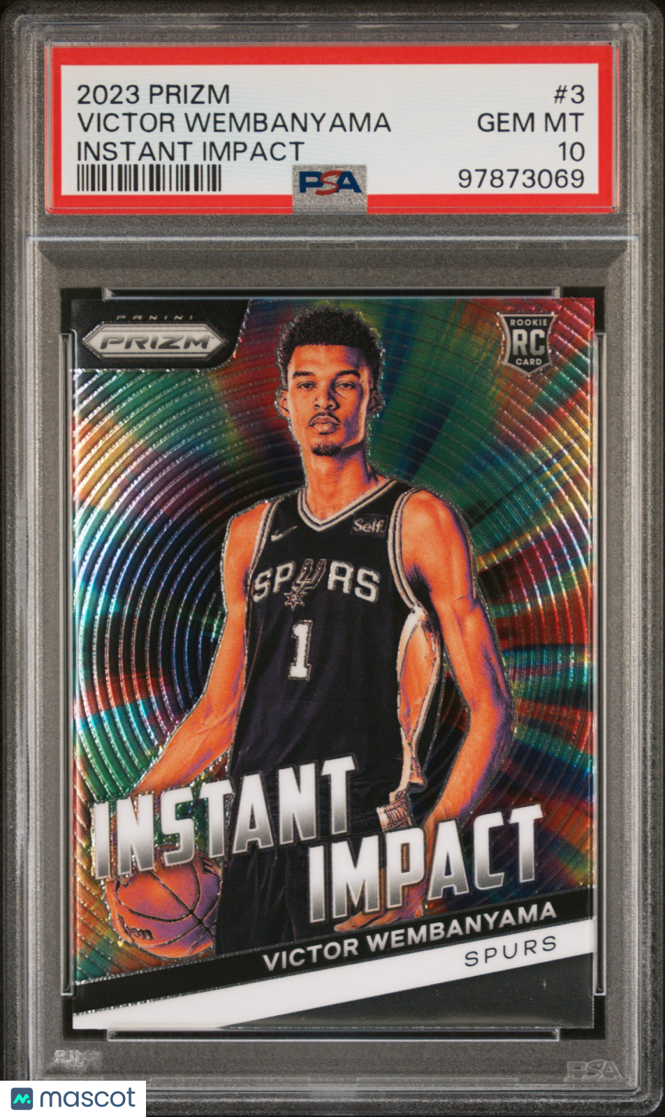 2023 Panini Prizm Instant Impact Victor Wembanyama Instant Impact #3 PSA 10