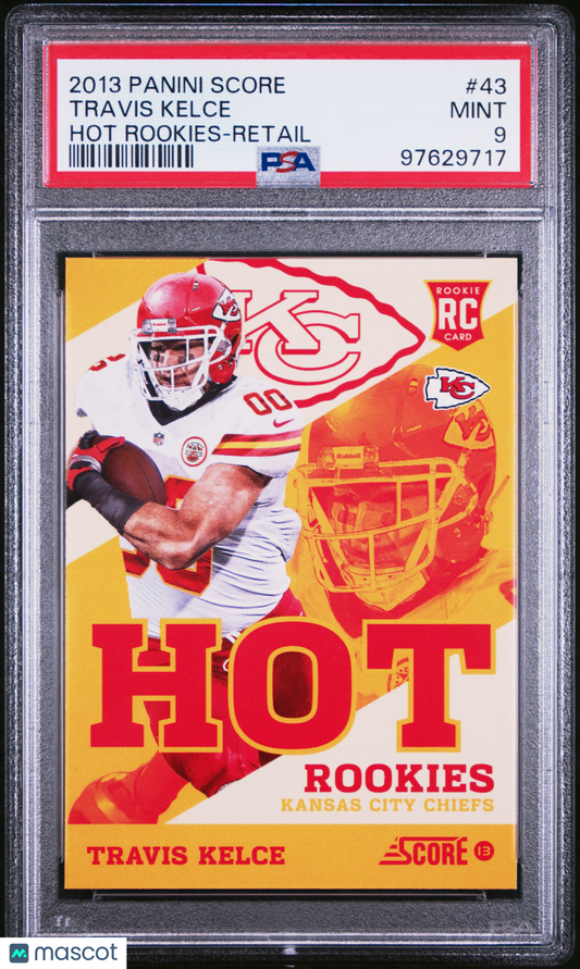 2013 Panini Score Travis Kelce Hot Rookies Retail #43 PSA 9