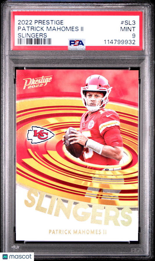 2022 Panini Prestige Slingers Patrick Mahomes II #SL3 PSA 9