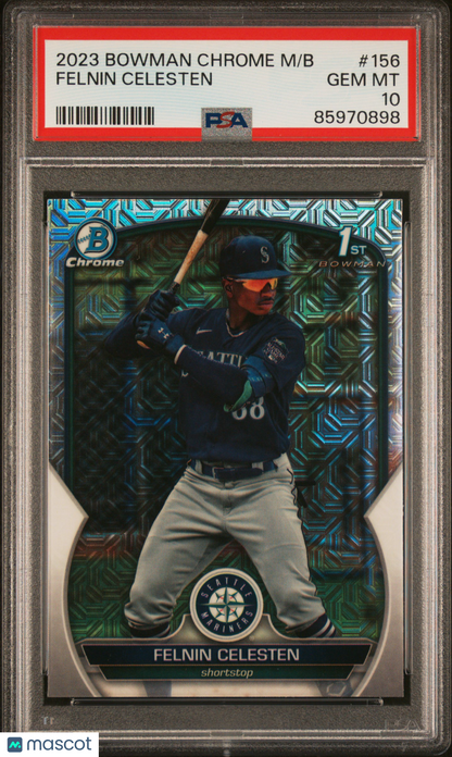 2023 Bowman Mega Box Chrome Felnin Celesten #156 PSA 10