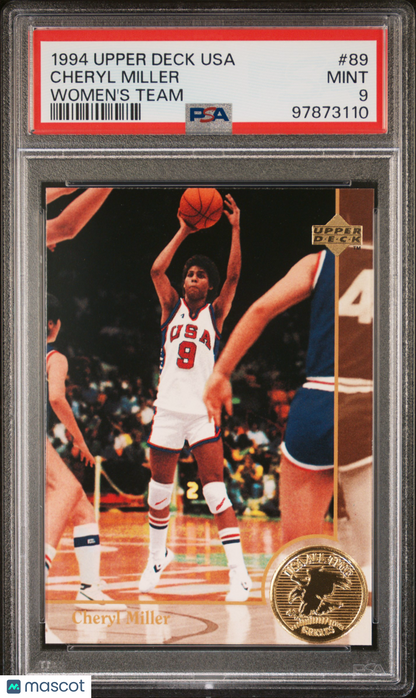 1994 Upper Deck Usa Basketball Cheryl Miller Women's Team #89 PSA 9