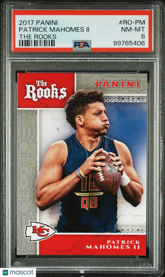 2017 Panini The Rooks Patrick Mahomes II #RO-PM PSA 8