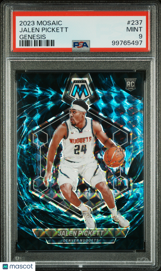 2023 Panini Mosaic Jalen Pickett Genesis #237 PSA 9