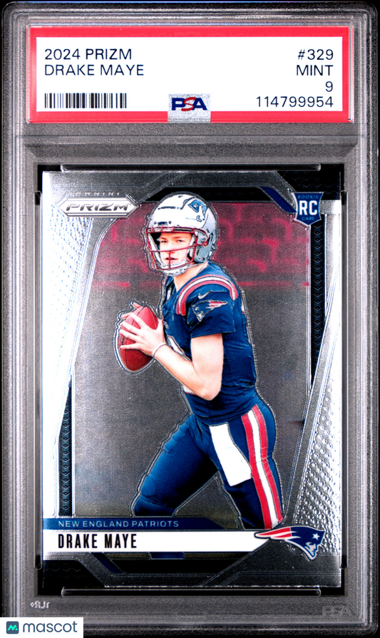 2024 Panini Prizm Drake Maye #329 PSA 9