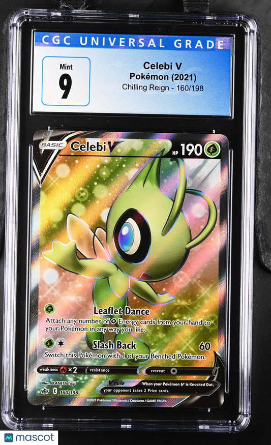 2021 Pokemon Chilling Reign Celebi V #160/198 CGC 9