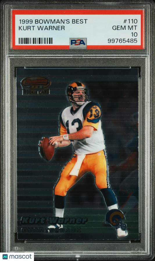 1999 Bowman's Best Kurt Warner #110 PSA 10