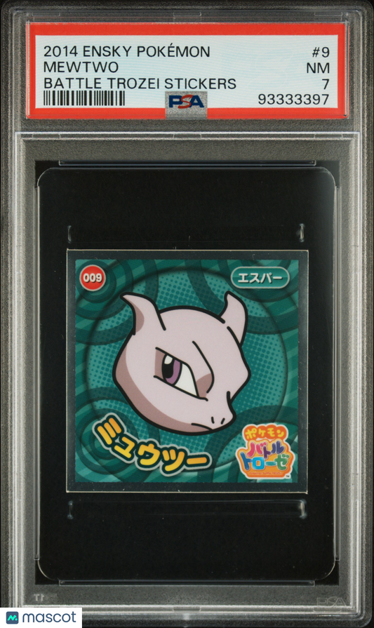 2014 Pokemon Battle Trozei Sticker Collection Mewtwo #009 PSA 7