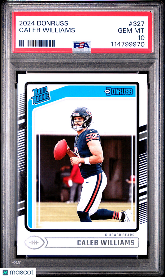 2024 Panini Donruss Caleb Williams #327 PSA 10
