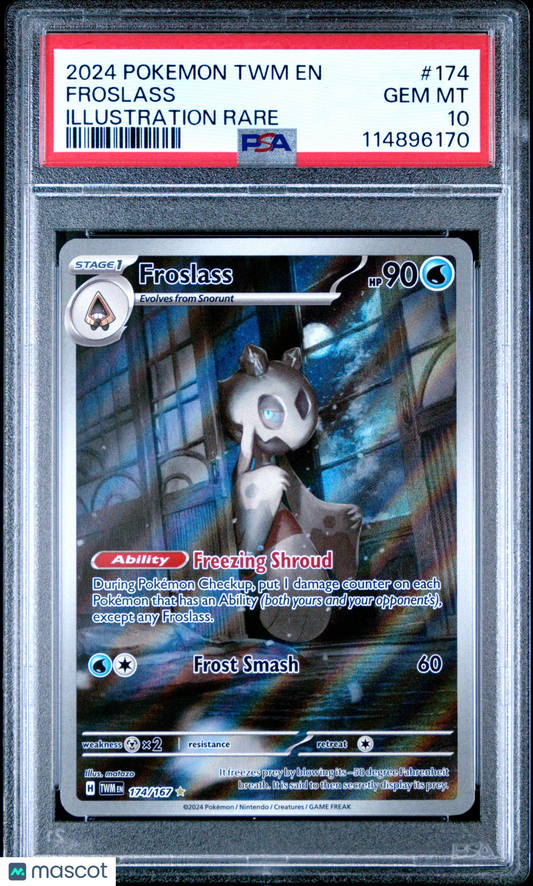 2024 Pokemon Twilight Masquerade Froslass #174 PSA 10