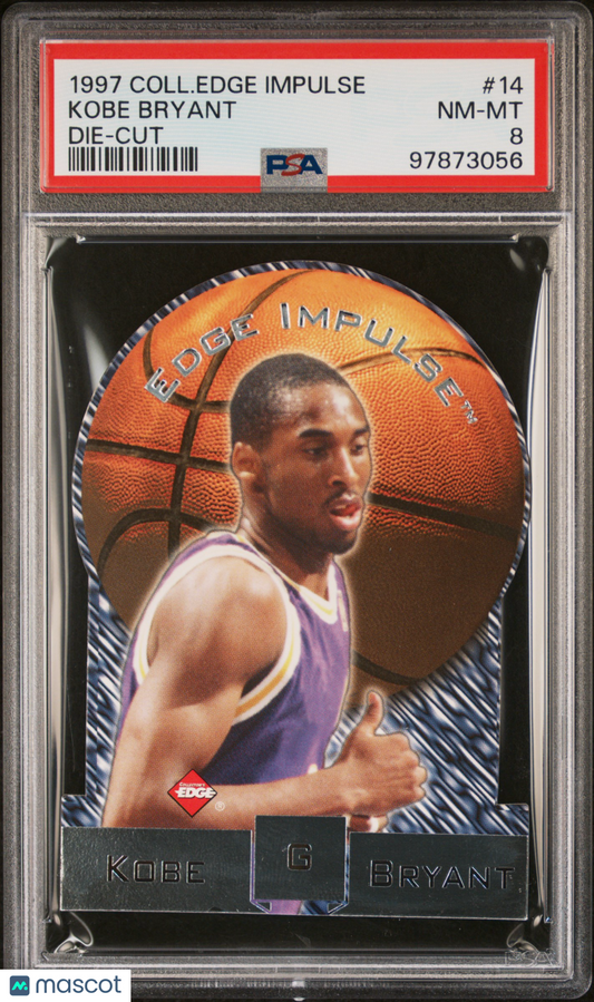 1997 Collector's Edge Impulse Kobe Bryant Die Cut #14 PSA 8