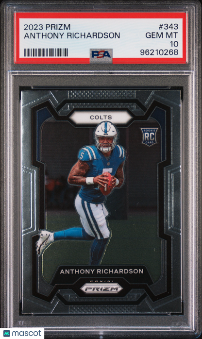 2023 Panini Prizm Anthony Richardson #343 PSA 10
