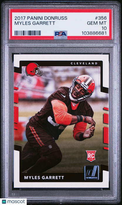 2017 Panini Donruss Myles Garrett #356 PSA 10