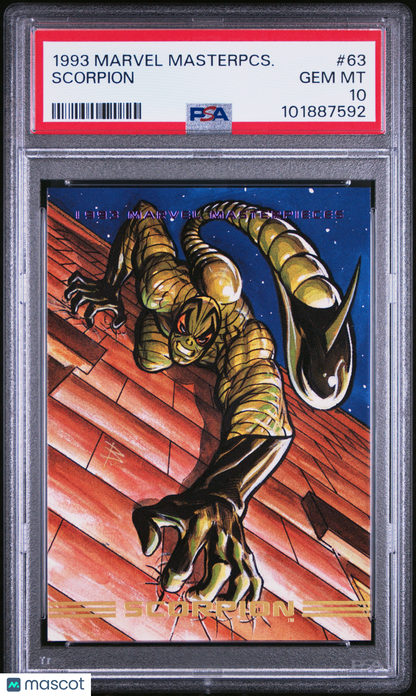 1993 Marvel Masterpieces Scorpion #63 PSA 10