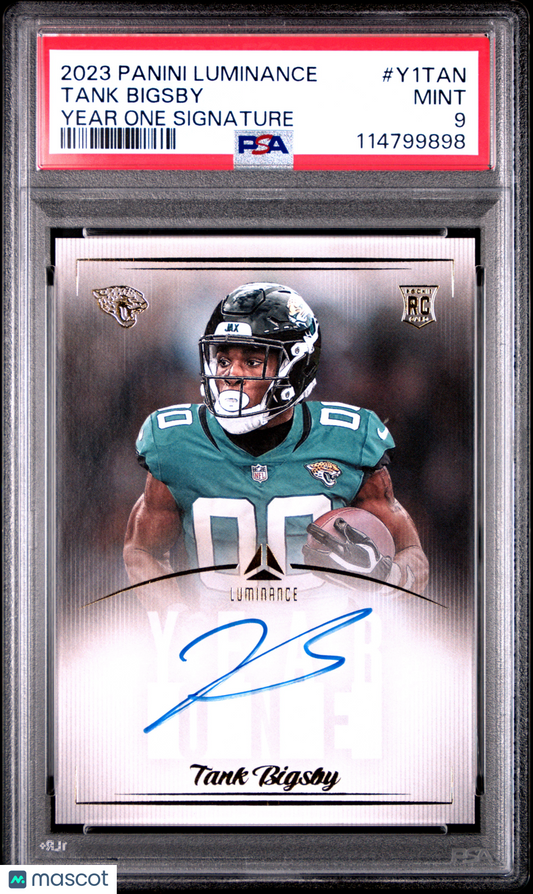 2023 Panini Luminance Year One Signatures Tank Bigsby Auto #Y1TAN PSA 9