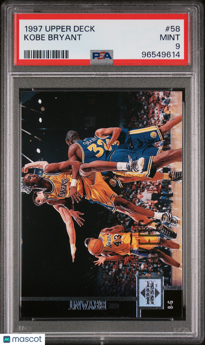 1997 Upper Deck Kobe Bryant #58 PSA 9