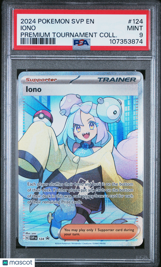 2024 Pokemon Black Star Promo Iono #124 PSA 9
