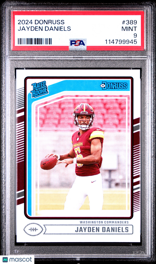 2024 Panini Donruss Jayden Daniels #389 PSA 9