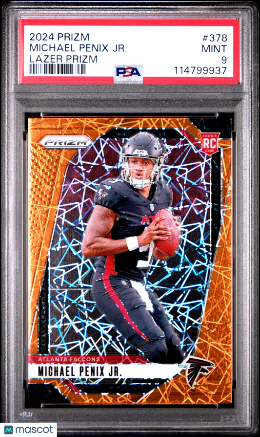 2024 Panini Prizm Michael Penix JR. Lazer #378 PSA 9