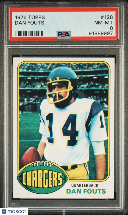 1976 Topps Dan Fouts #128 PSA 8