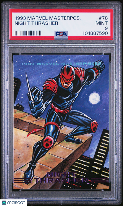1993 Marvel Masterpieces Night Thrasher #78 PSA 9