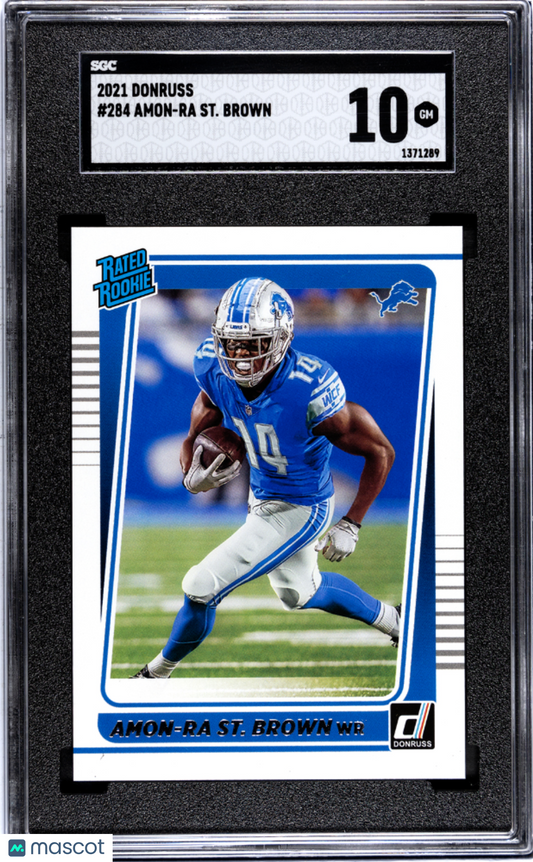 2021 Donruss Amon-Ra St. Brown #284 SGC 10