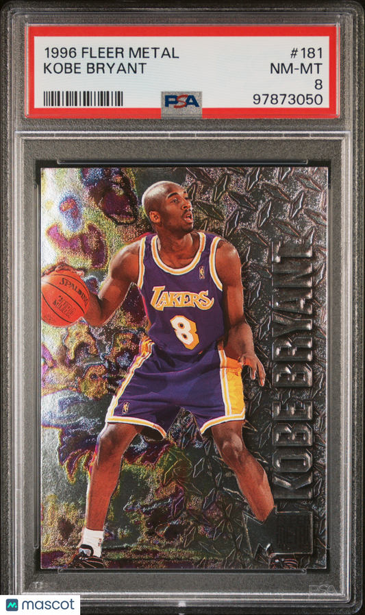 1996 Metal Kobe Bryant #181 PSA 8