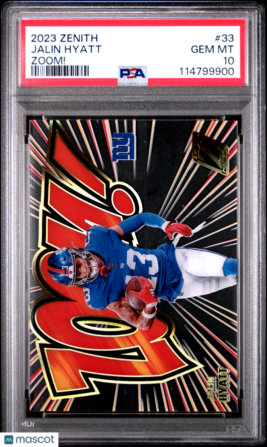 2023 Panini Zenith Zoom! Jalin Hyatt #33 PSA 10