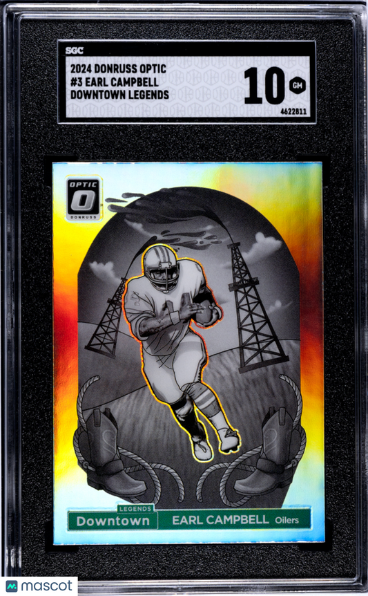 2024 Donruss Optic Earl Campbell Downtown Legends #3 SGC 10
