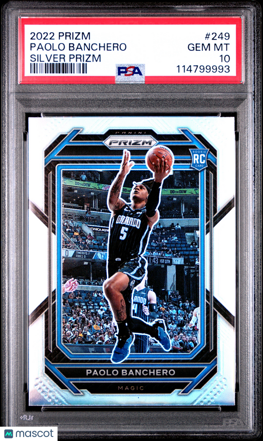 2022 Panini Prizm Paolo Banchero Silver #249 PSA 10
