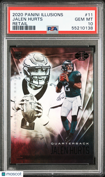 2020 Panini Illusions Jalen Hurts Retail #11 PSA 10